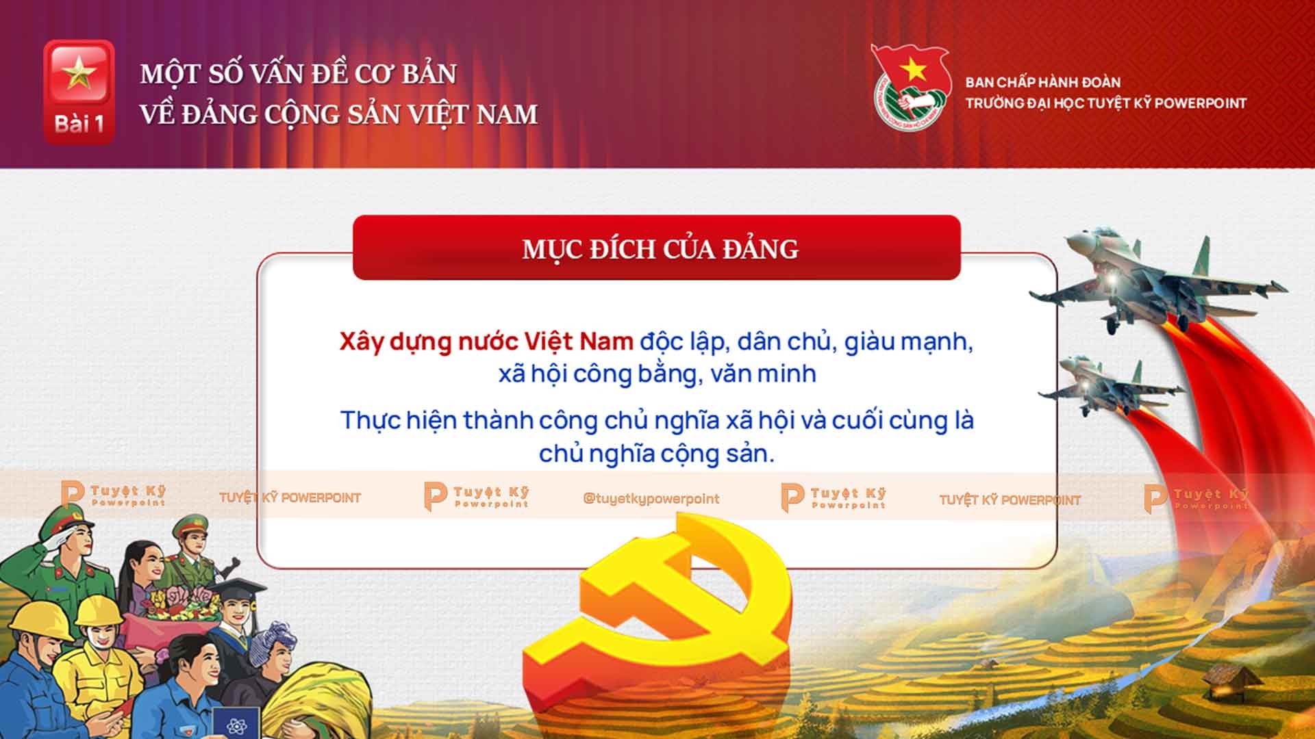 slide cảm tình đoàn