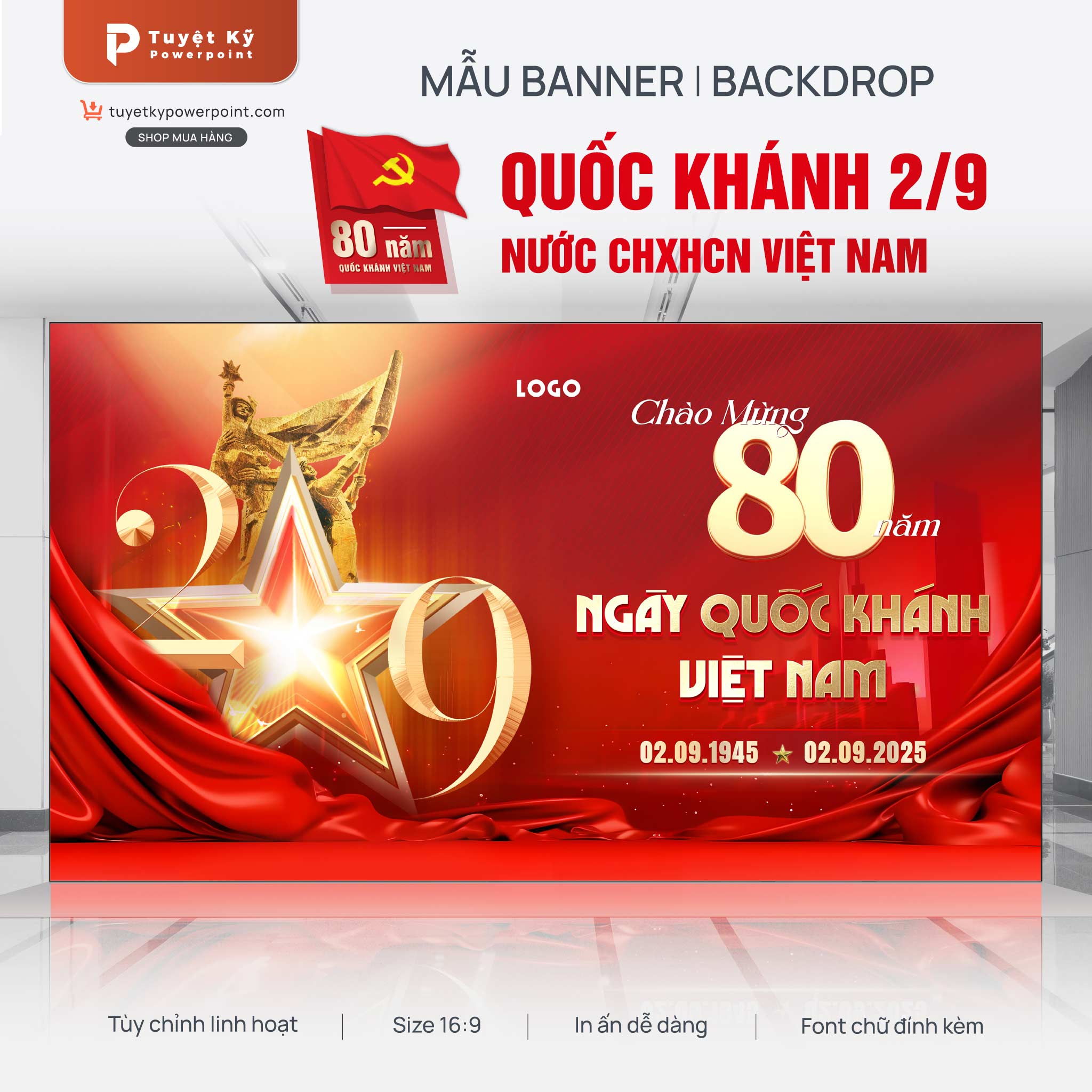thumbnail backdrop banner kỷ niệm 80 năm quốc khánh