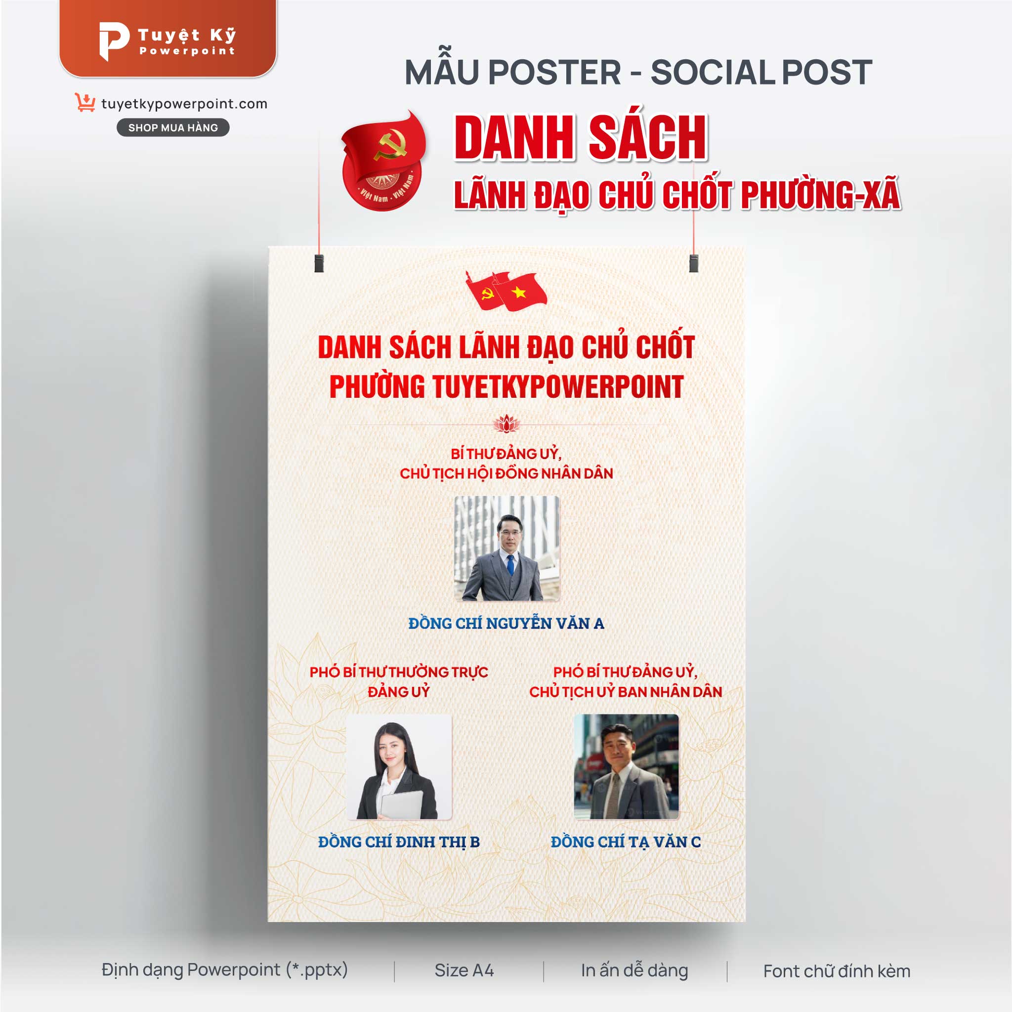 thumbnail danh sách lãnh đạo phường