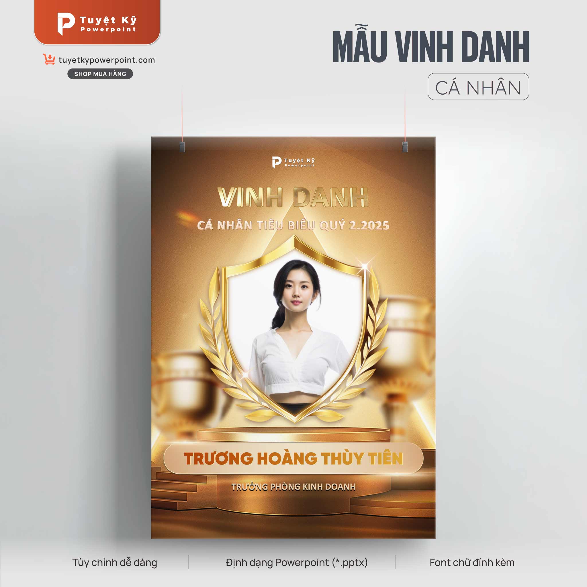 thumbnail poster social post vinh danh cá nhân tiêu biểu quý