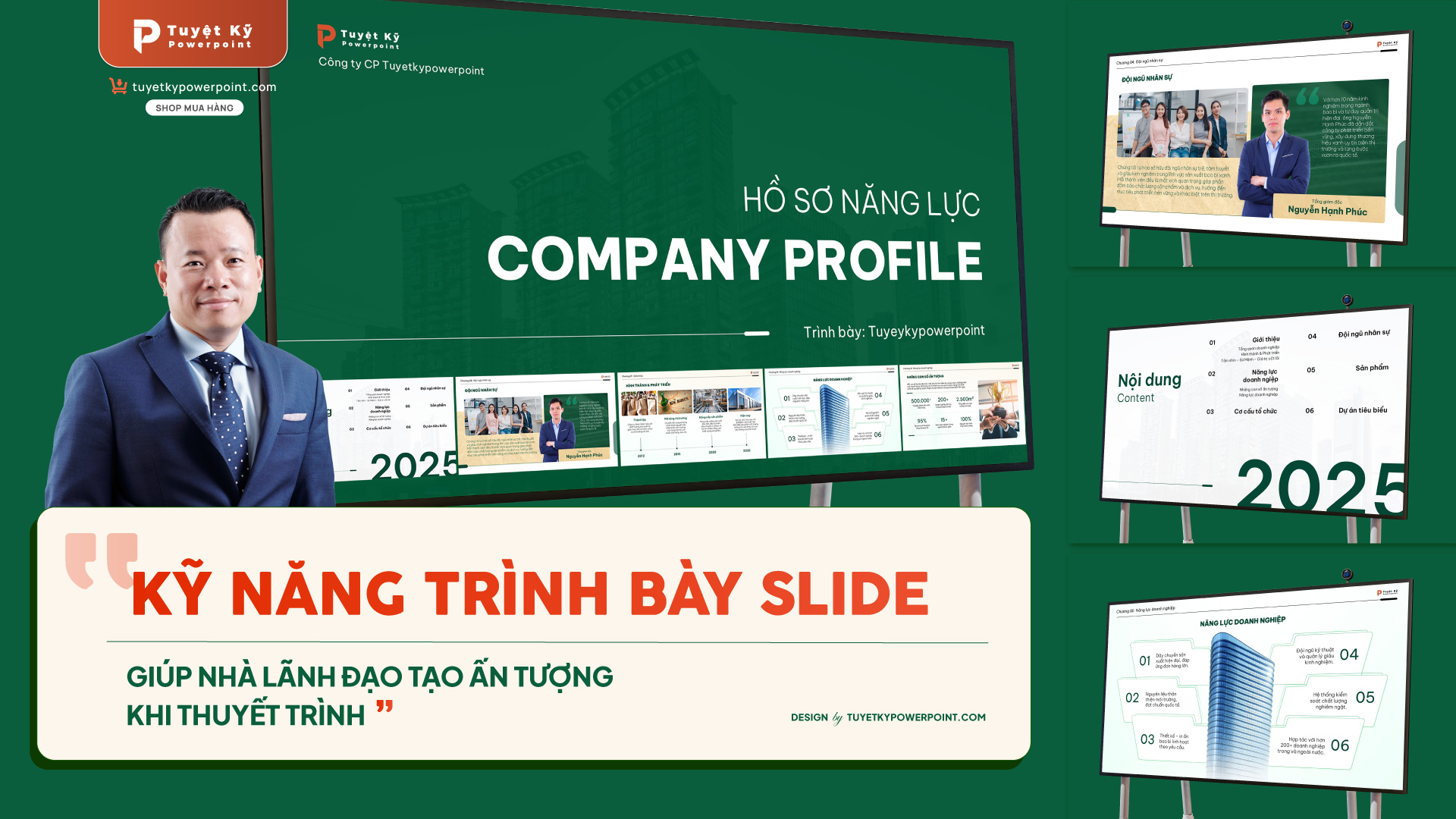 Kỹ năng trình bày slide powerpoint giúp nhà lãnh đạo ấn tượng khi thuyết trình
