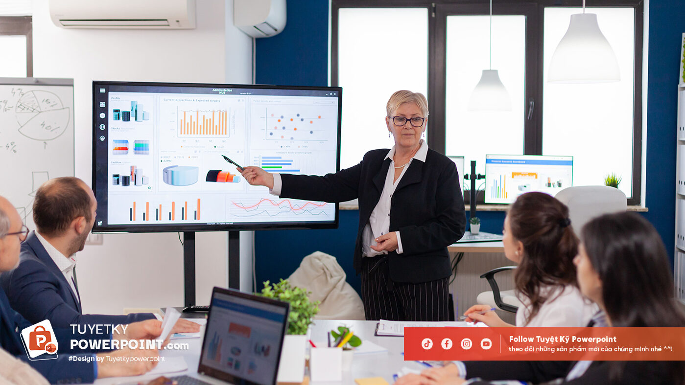 Mẫu Slide báo cáo cho Chủ doanh nghiệp