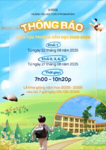 poster social post thông báo tựu trường