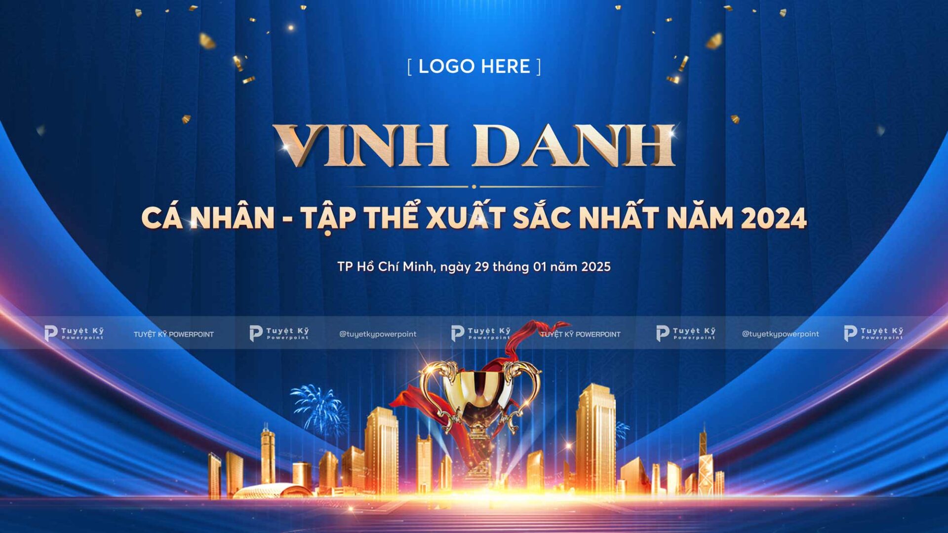 backdrop / banner vinh danh cá nhân / tập thể
