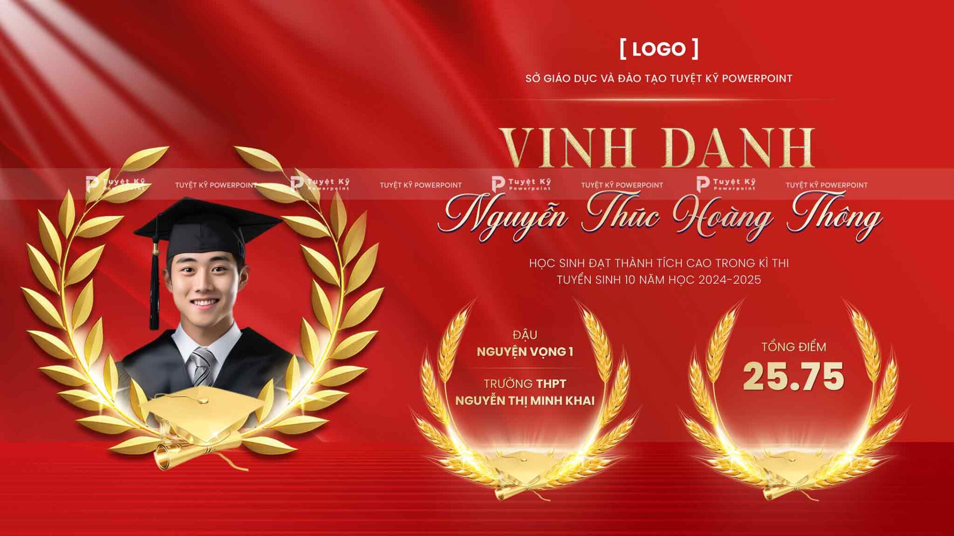backdrop banner vinh danh học sinh