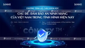 backdrop banner hội thảo