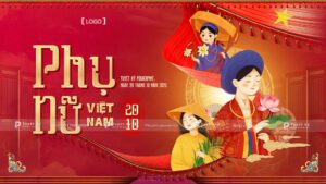 backdrop banner ngày phụ nữ việt nam