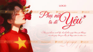 backdrop banner ngày phụ nữ việt nam