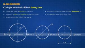 cách ghi kích thước hình tròn