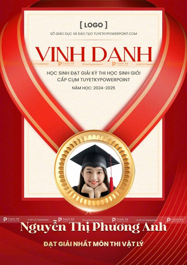 poster social post vinh danh học sinh