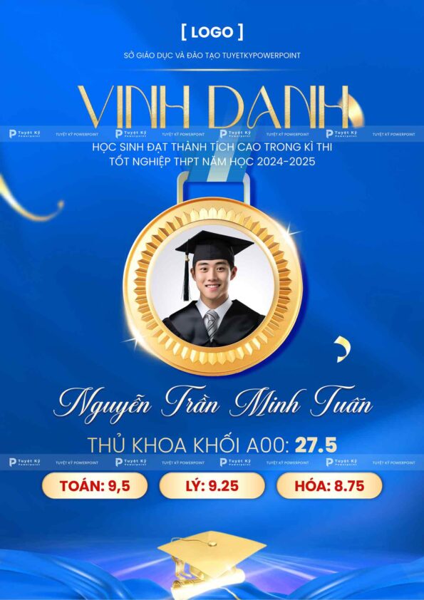 poster social post vinh danh học sinh trung học phổ thông thpt