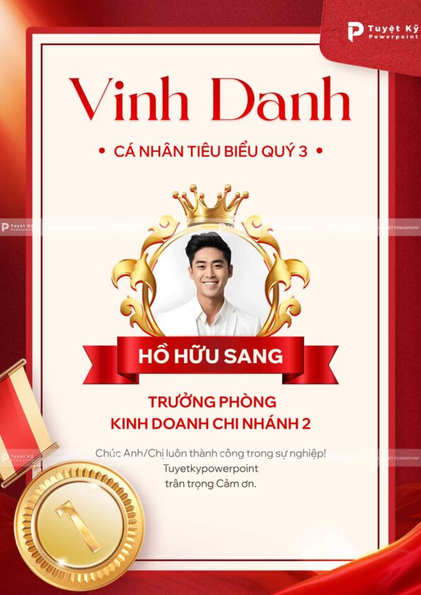 poster vinh danh cá nhân tiêu biểu quý 3