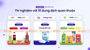thí nghiệm chất chỉ thị màu