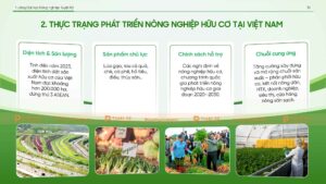 thực trạng phát triển nông nghiệp hữu cơ tại việt nam