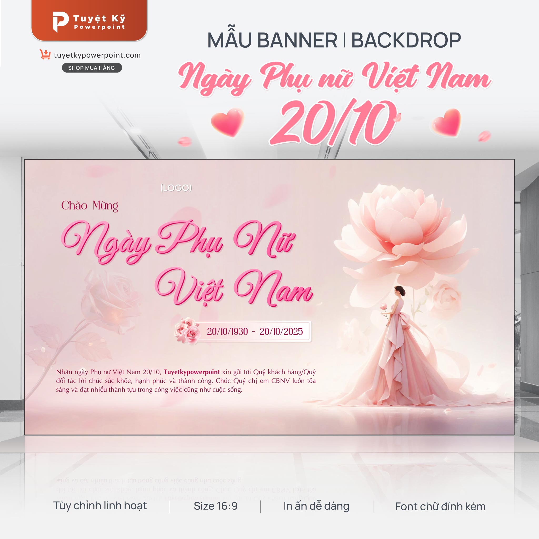 backdrop banner phụ nữ việt nam