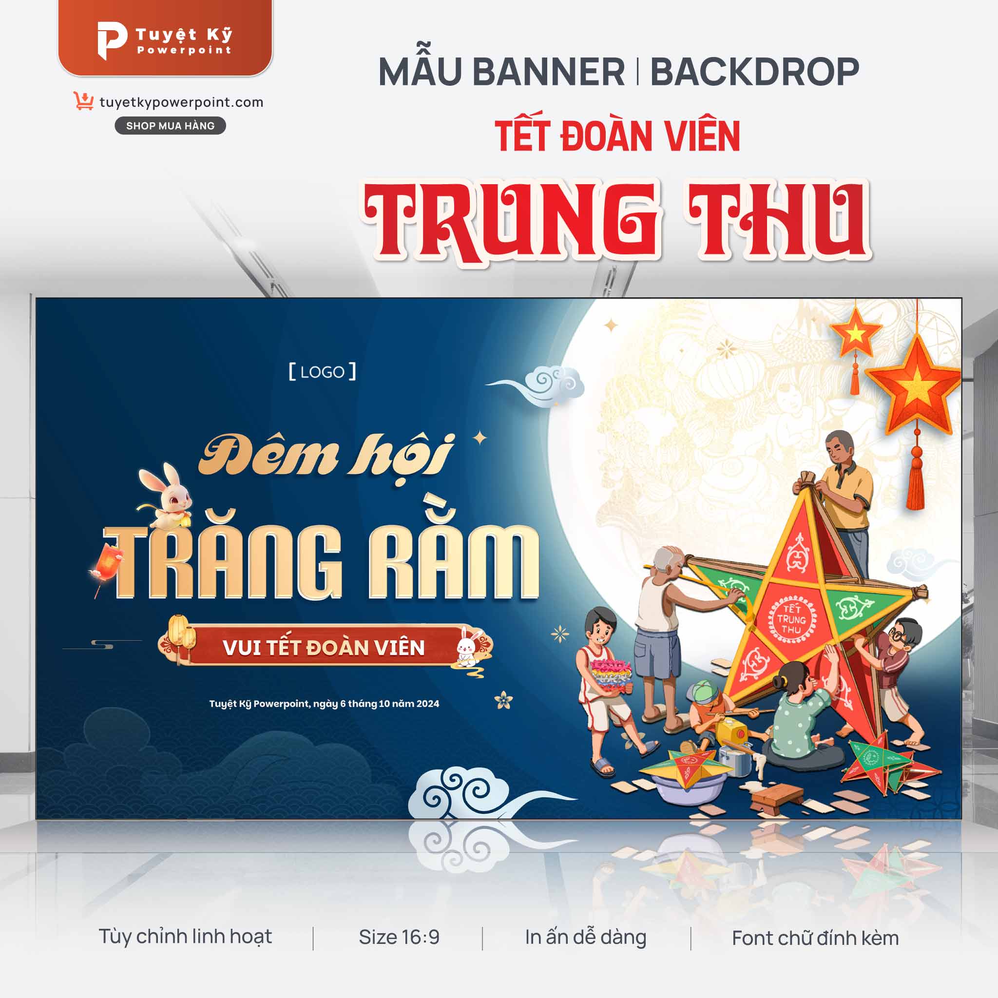 backdrop banner trung thu