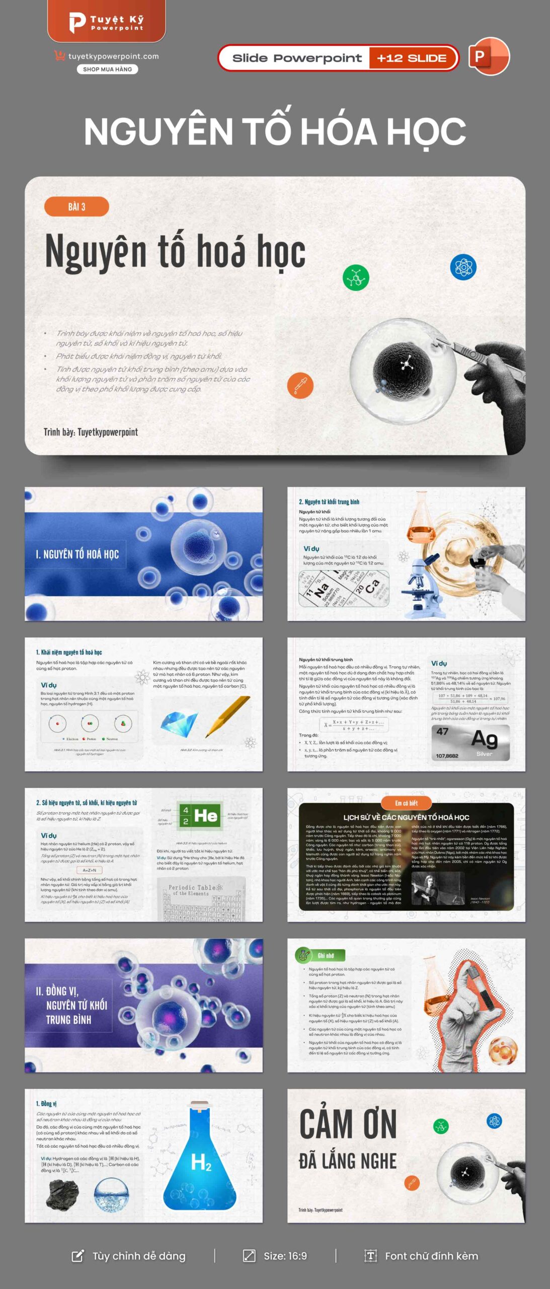 hóa học 10 bài 3 nguyên tố hóa hoc