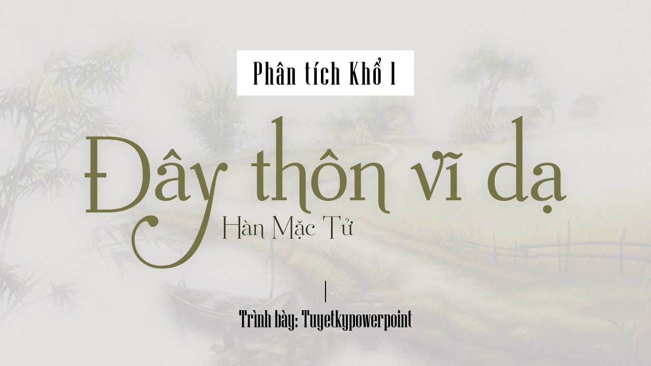 slide văn học đây thôn vĩ dạ