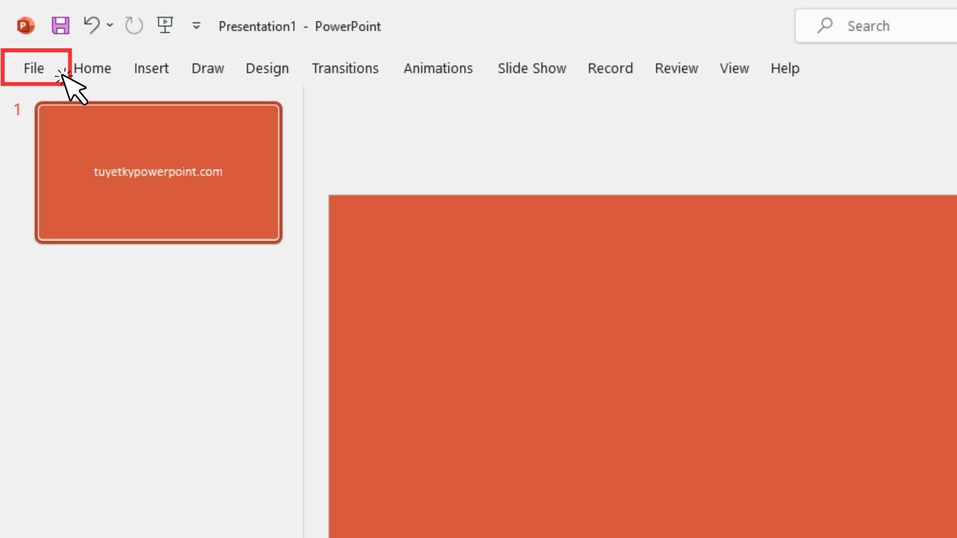cách xuất file pdf từ powerpoint