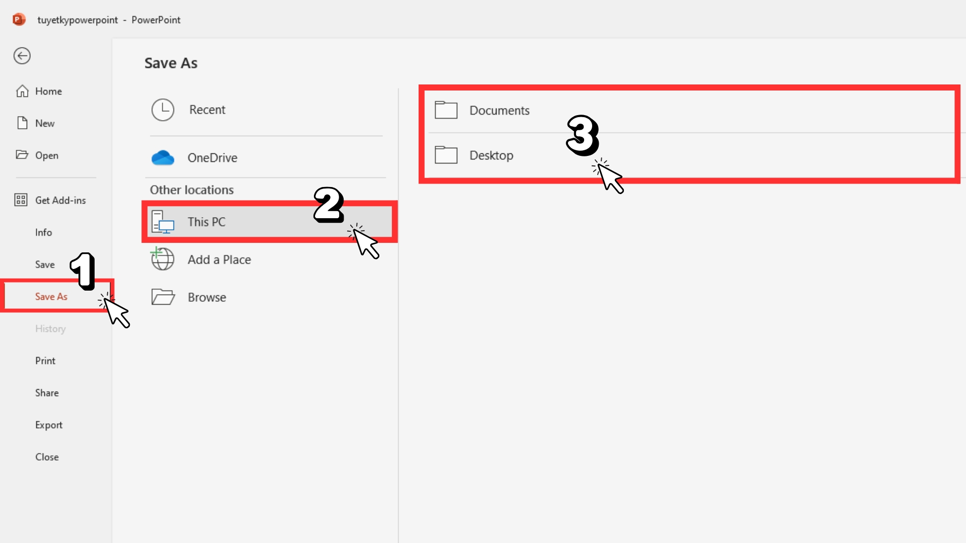 cách xuất file pdf từ powerpoint