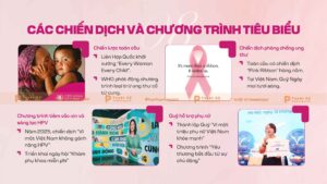 các chiến dịch và chương trình chăm sóc sức khỏe phụ nữ tiêu biểu