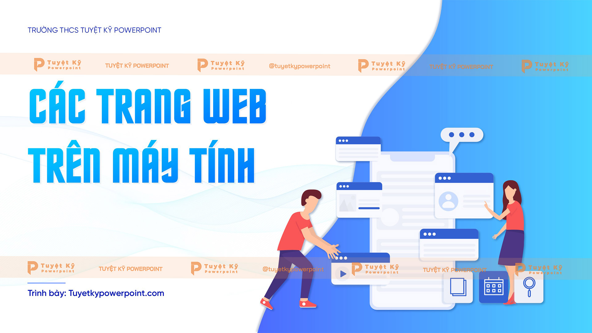 các trang web trên máy tính