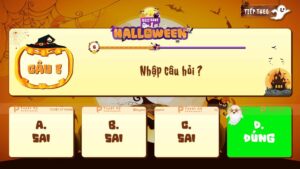 câu hỏi quiz game đố vui halloween