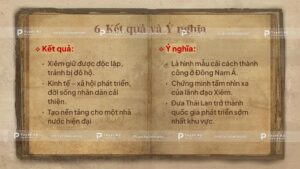 kết quả và ý nghĩa công cuộc cải cách ở xiêm