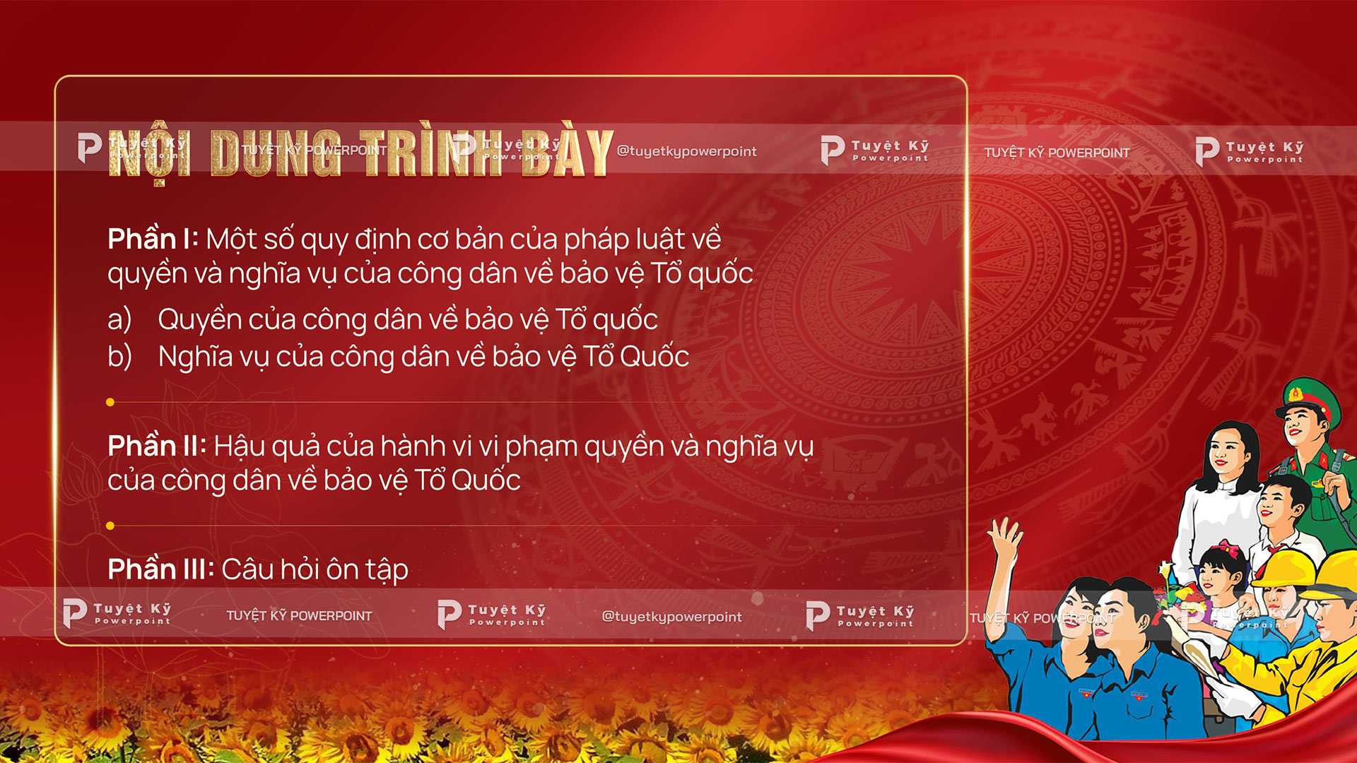 quyền và nghĩa vụ cơ bản của công dân bảo vệ tổ quốc