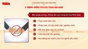 phòng chóng tiêu cực trong nhà nước