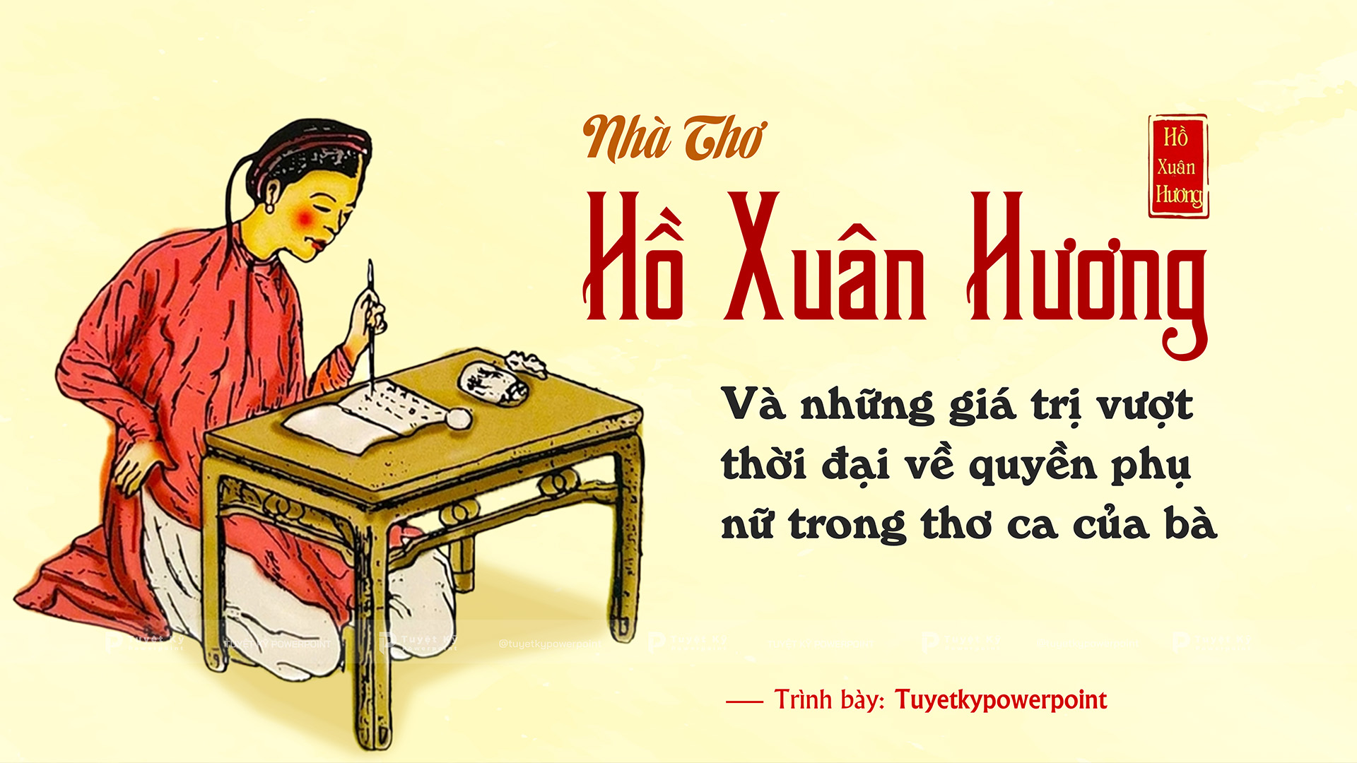 sản phẩm về nhà thơ hồ xuấn hương