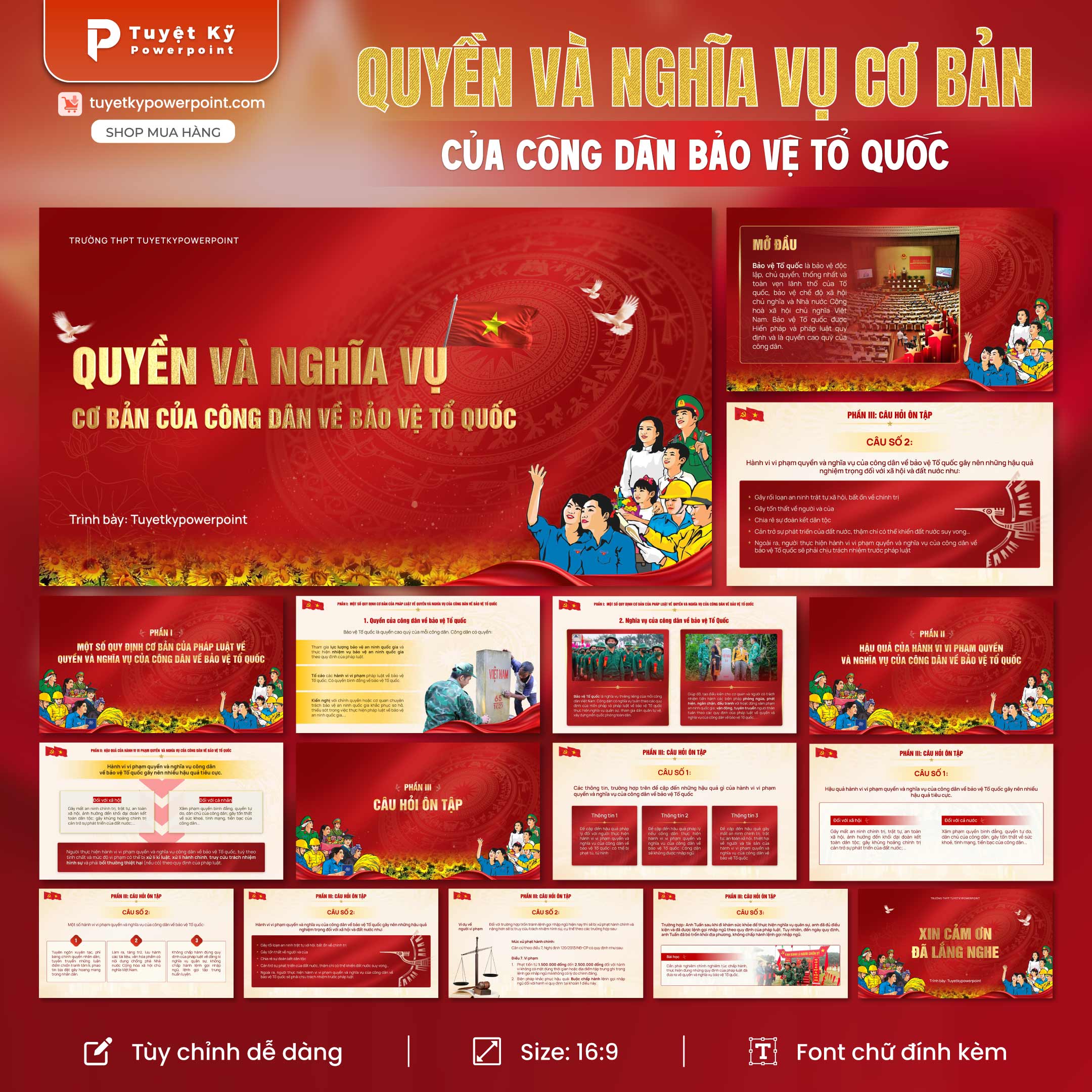 quyền và nghĩa vụ cơ bản của công dân bảo vệ tổ quốc