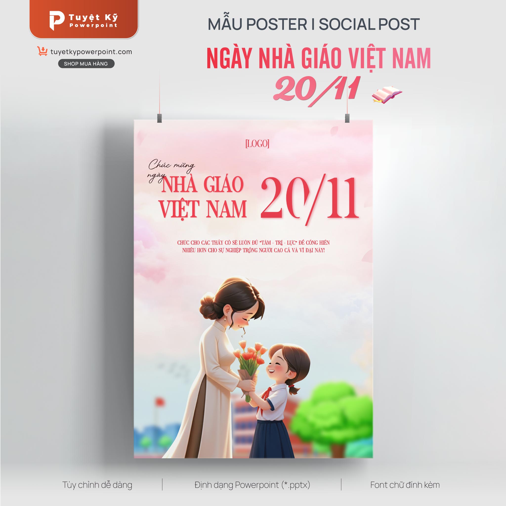poster social post ngày nhà giáo việt nam 20/11