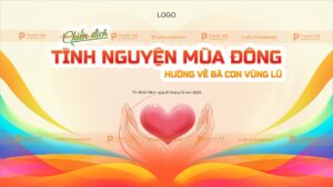 backdrop banner chiến dịch tình nguyện mùa đông
