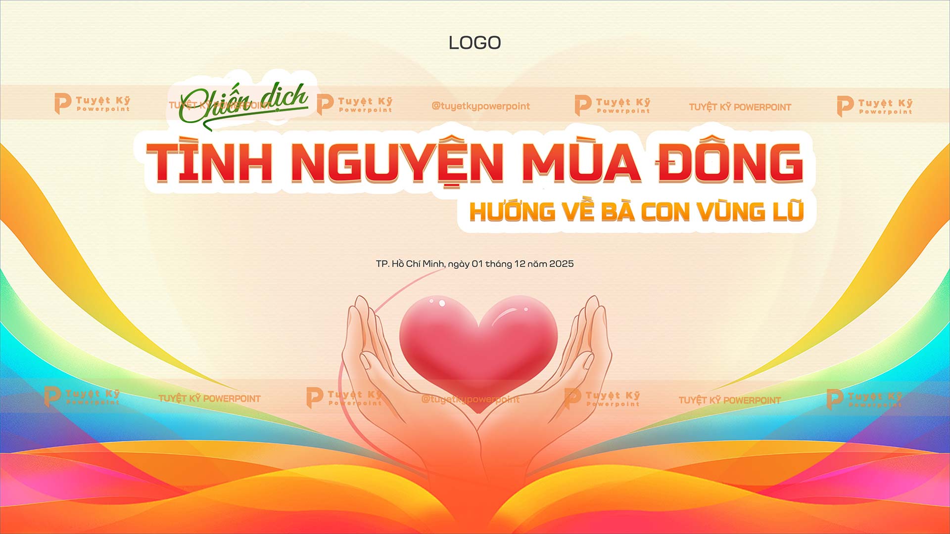 backdrop banner chiến dịch tình nguyện mùa đông