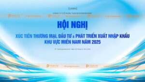 backdrop banner hội nghị xúc tiến thương mại