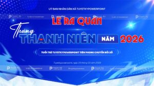 backdrop banner lễ ra quân tháng thanh niên