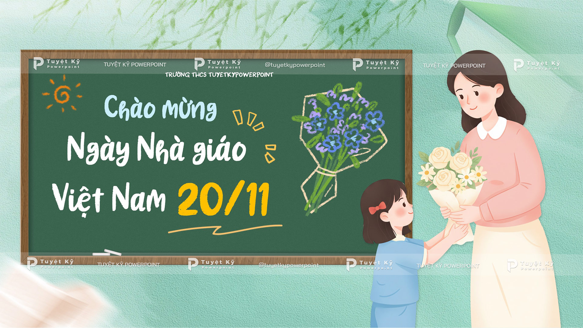 backdrop banner ngày nhà giao việt nam 20/11