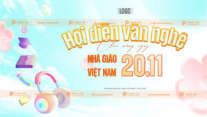 backdrop banner văn nghệ 20/11