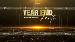 backdrop banner year end party tiệc cuối năm