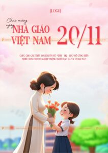 poster social post ngày nhà giáo việt nam 20/11