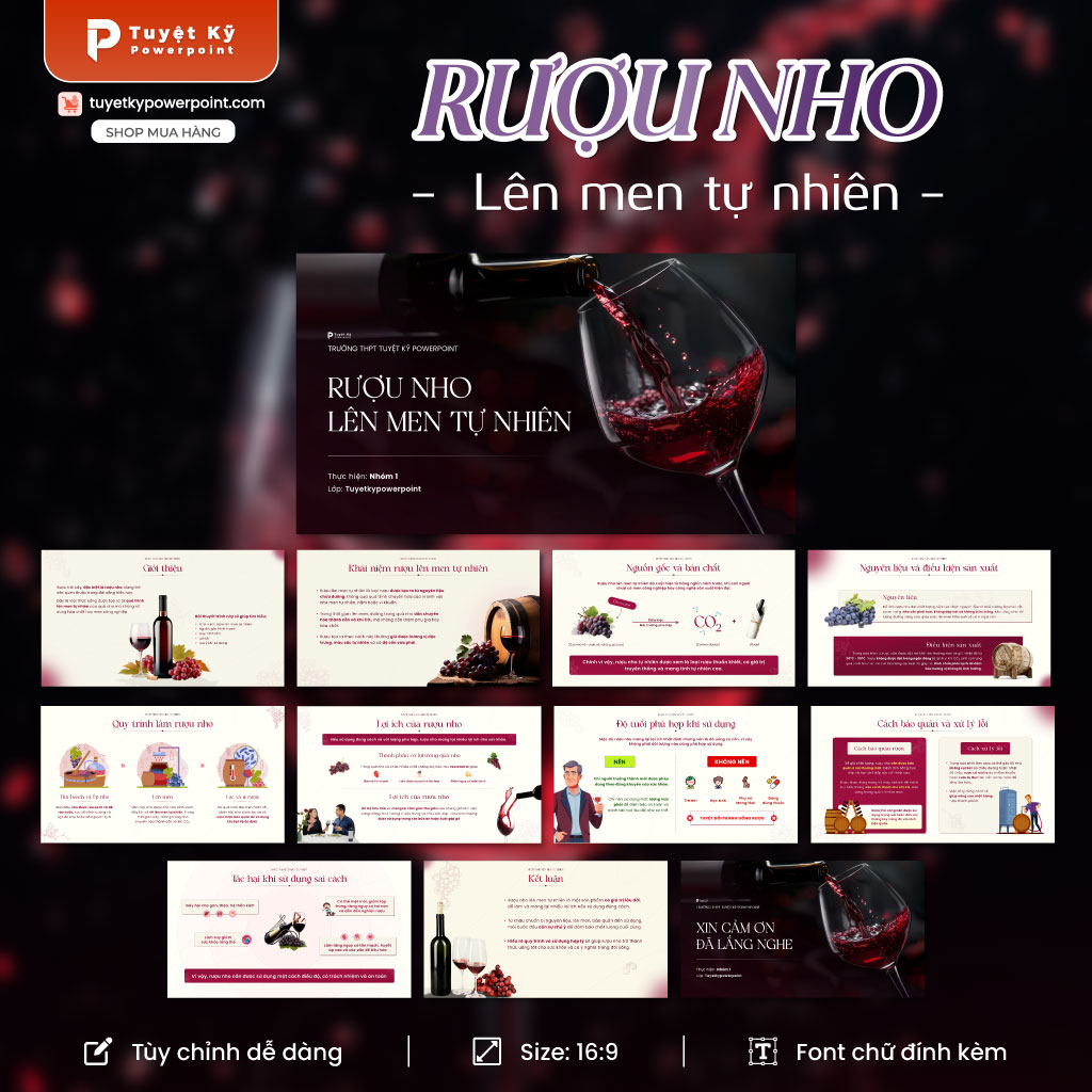 giới thiệu rượu nho lên men tự nhiên