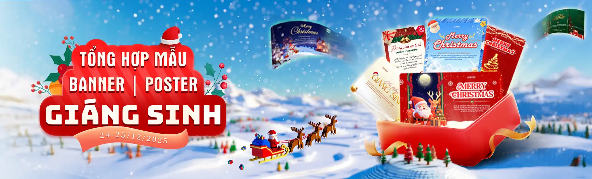 Tổng hợp Banner Poster Giáng Sinh 2025 Tổng hợp Banner Poster Giáng Sinh 2025