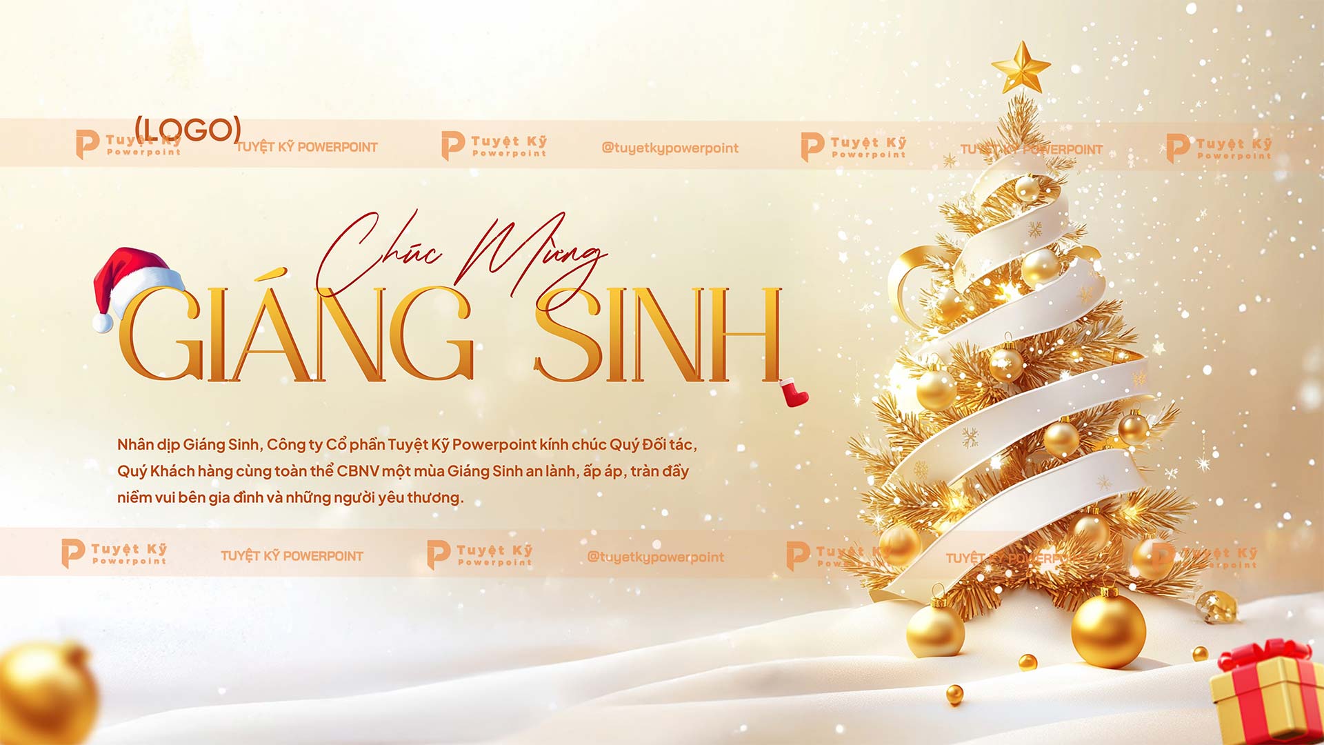 backdrop banner chúc mừng giáng sinh