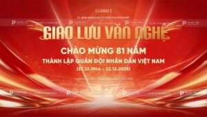 backdrop banner giao lưu văn nghệ chào mừng ngày thành lập quân đội nhân dân việt nam