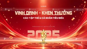 backdrop banner vinh danh khen thưởng