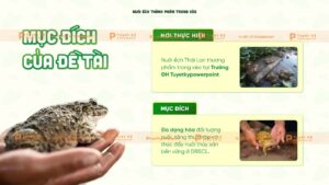 mục đích báo cáo thực tập nuôi ếch trong vèo