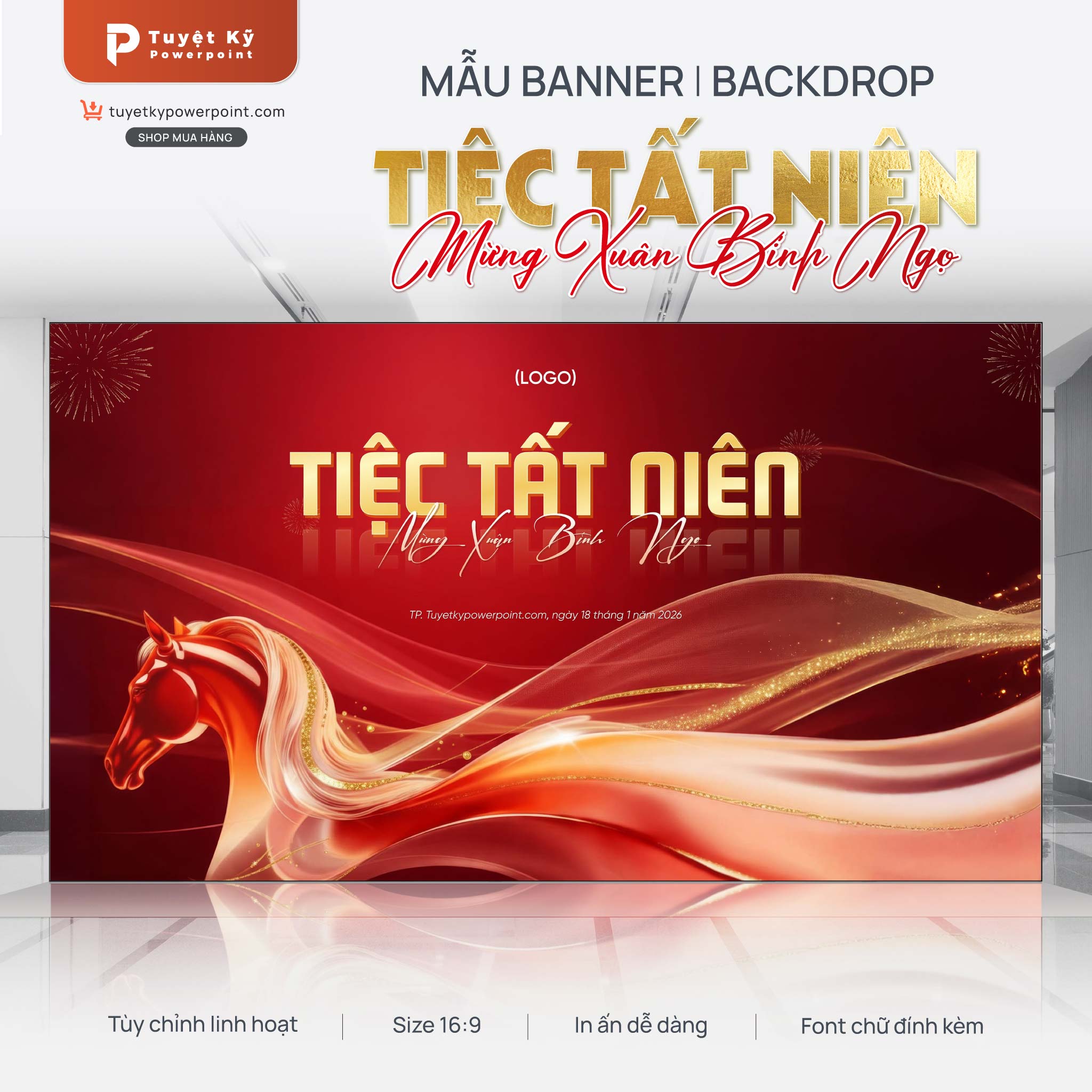 backdorp banner tiệc tất niên yep