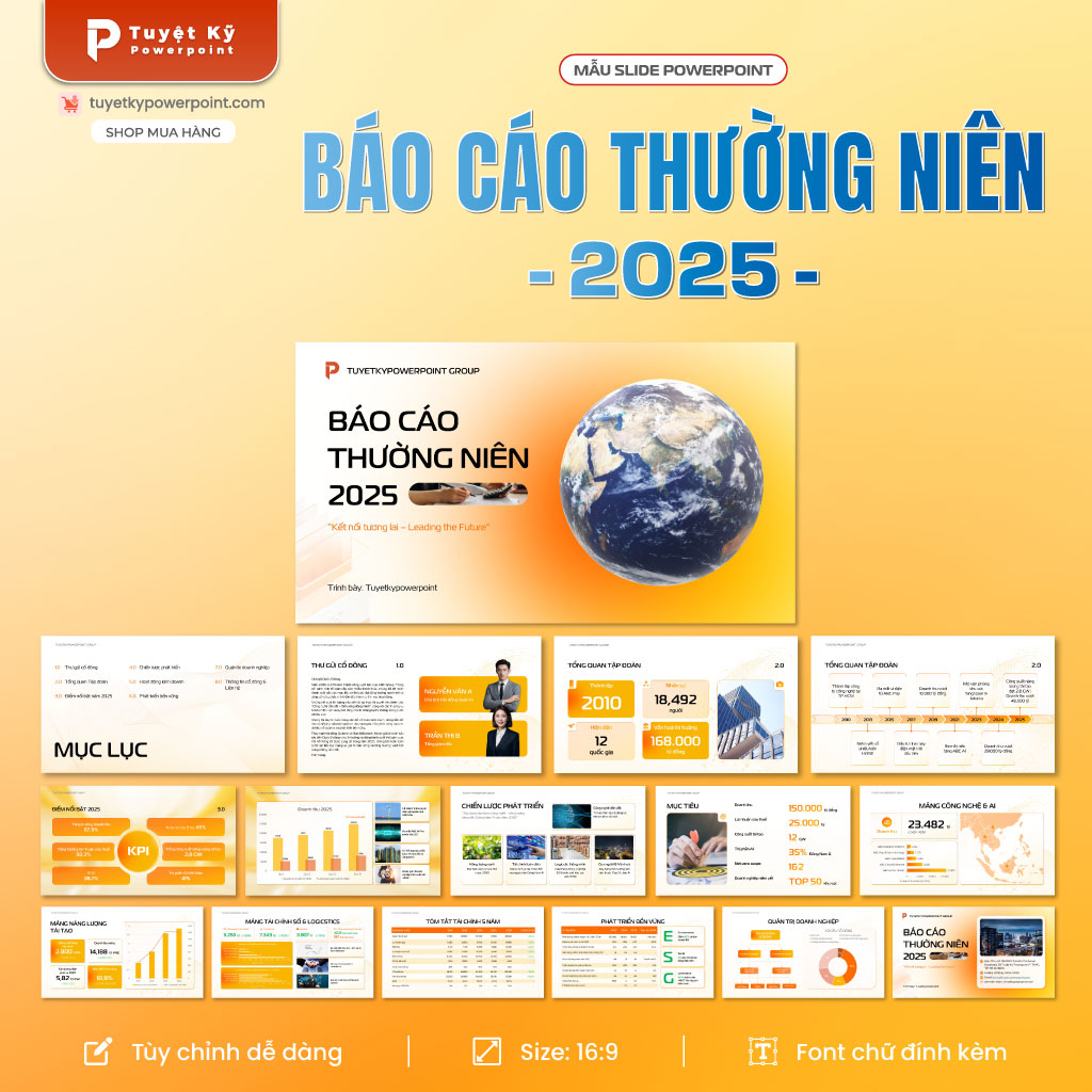 mẫu slide báo cáo thường niên
