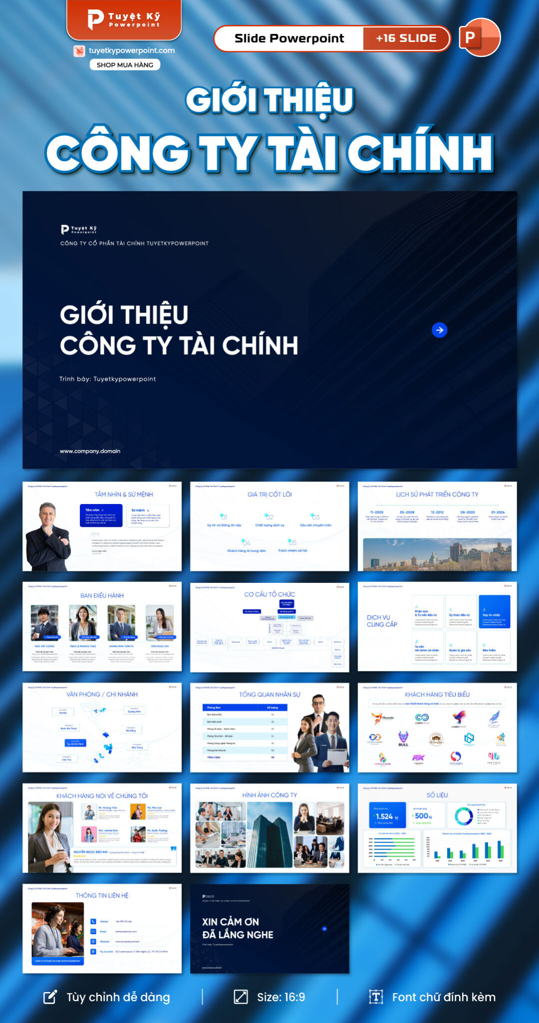 Slide giới thiệu công ty tài chính | Tuyệt Kỹ Powerpoint
